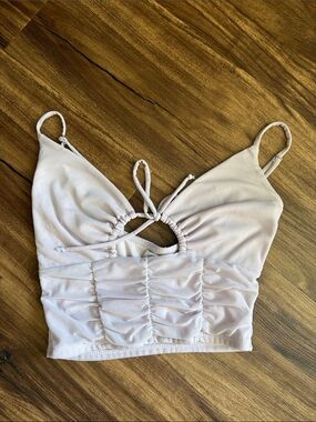 Urban Outfitters Pale Pink Ruched Tank
